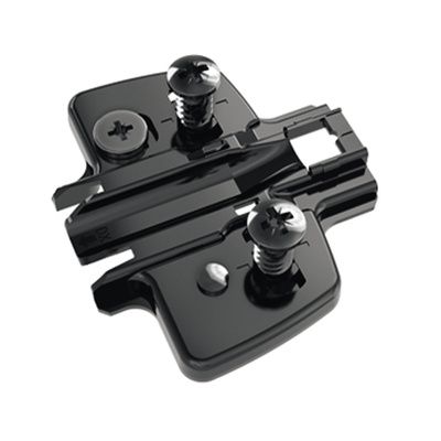 HETTICH SENSYS OBSIDIAN BLACK MOUNT PLATE WITH SCREWS