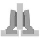 HET SENSYS 110o THIN DOOR HINGE (SHALLOW CUP) HALF OVERLAY - SCREW ON
