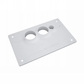 CABISEAL COVER PLATE - DISHWASHER INLET/OUTLET (WHITE)