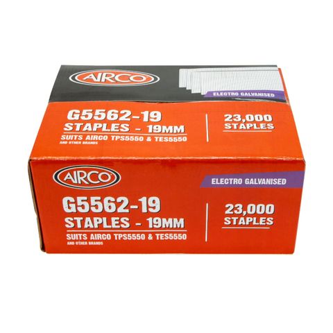 AIRCO 5562 SERIES STAPLES 19MM (23000)