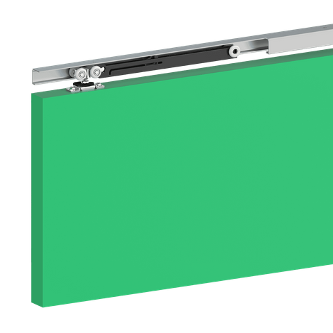 TRIUMPH WALL MOUNT SET FOR SINGLE DOOR - 915MM CLEAR ANODISED