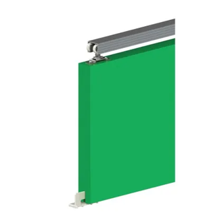 TRIUMPH TOP MOUNT SET FOR SINGLE DOOR - 915MM CLEAR ANODISED