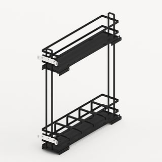 LARIO 400 PULL-OUT UNIT, CABINET BODY WIDTH 200 (2-TIER) ANTHRACITE