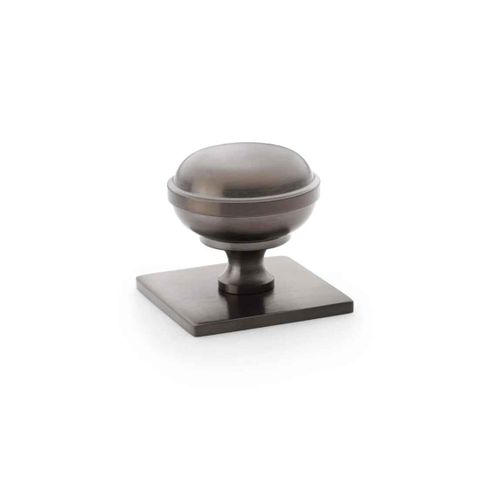 HASTINGS 34MM KNOB ON BACKPLATE GUNMETAL PVD