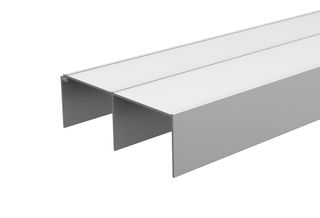 CABINETMAKER TOP HEADGUIDE TRACK 4880MM - CLEAR ANODISED