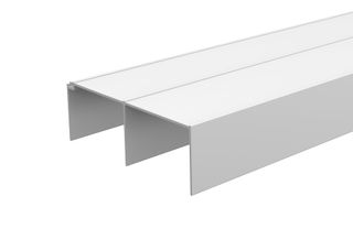 CABINETMAKER TOP HEADGUIDE CHANNEL TRACK 4880MM - WHITE