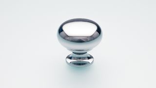 BACK-TO-BACK PAIR BRASS KNOB 30MM MUSHROOM POLISHED CHROME