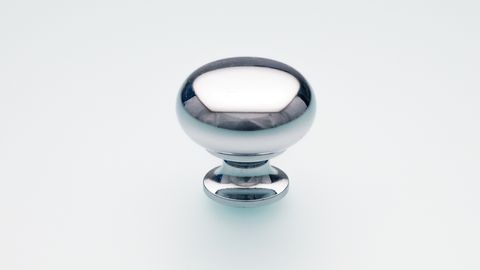 BACK-TO-BACK PAIR BRASS KNOB 30MM MUSHROOM POLISHED CHROME