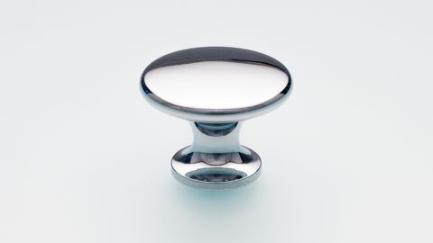 BACK-TO-BACK PAIR BRASS KNOB BUTTON POLISHED CHROME