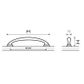 HET HANDLE TERRANDA 128MM - BRUSHED STAINLESS