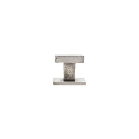 CAST SQUARE 80MM SQUARE CENTRE DOOR KNOB - LIGHT BRONZE