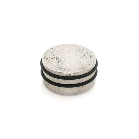 CAST 90MM DOOR STOP / WEIGHT - SILVER