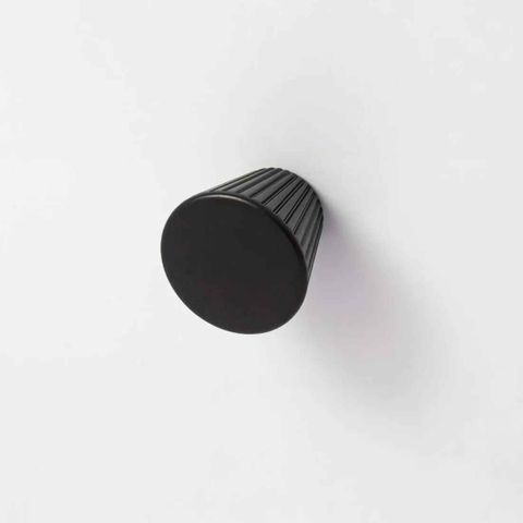 CASCADE 30MM CONE KNOB - MATT BLACK
