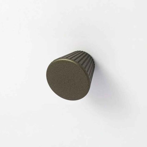 CASCADE 30MM CONE KNOB - BRONZE OLIVE