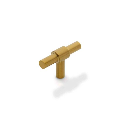 COAST 50MM T-BAR HANDLE 316SS - SATIN BRASS