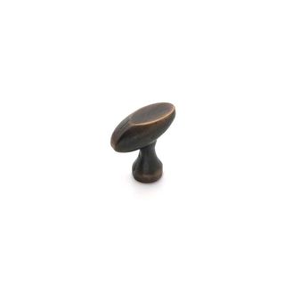 CAST OVO 31MM CABINET KNOB - DARK BRONZE