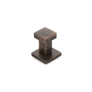 CAST SQUARE 50MM WALL HOOK - LIGHT BRONZE