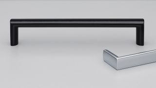 OBLONG HANDLE 96MM BLACK PAINT MATT#3