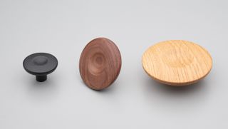 DIMPLE KNOB 60MM ASH BLACK STAIN