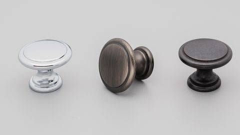KNOB 29.8MM BRASS PLATED MATT