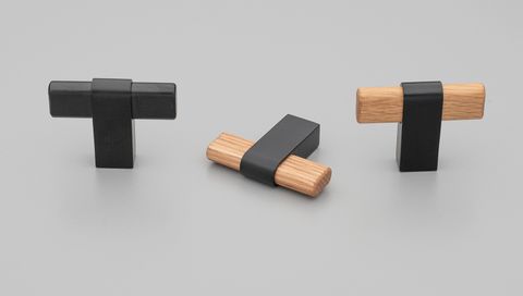 HOBRO T KNOB 50MM MATT BLACK