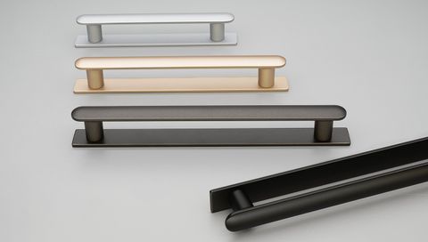 YARRA HANDLE-BP 160MM C TO C MATT SILVER PAINT