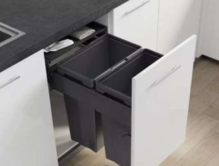 DELUXE MAX BIN SET ORION GREY 2X28L (SUIT 450MM CABINETS) (DO NOT USE)