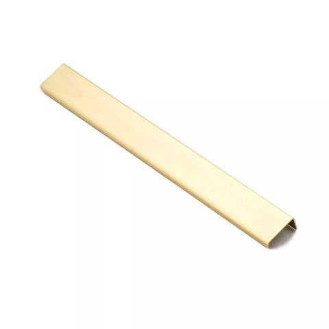 LEDGE 300MM SOLID BRASS LIP PULL - SATIN BRASS