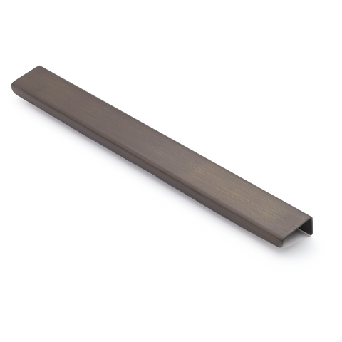 LEDGE 300MM SOLID BRASS LIP PULL - BRONZE