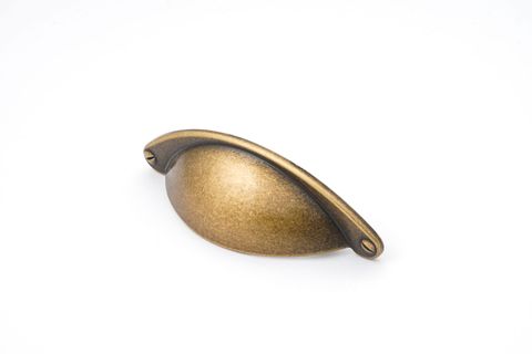 SHAKER 64MM CUP PULL - ANTIQUE BRASS