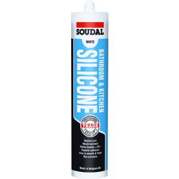 SOUDAL BATHROOM & KITCHEN SILICONE 300ML