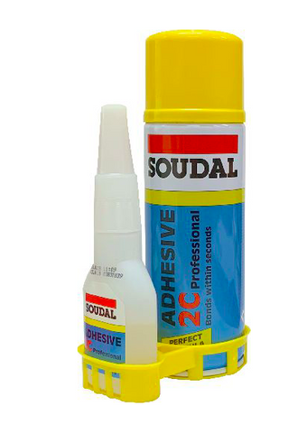 SOUDAL 2C ADHESIVE KITS (50 GR CYANO / 200ML ACTIVATOR) TRANS