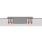 HET INTERMAT 110o HINGE - FLASH FAST ASSEMBLY (NON SOFT CLOSE)