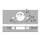 HET INTERMAT 110o HINGE - FLASH FAST ASSEMBLY (NON SOFT CLOSE)