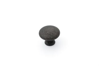 SHAKER 30MM PLAIN KNOB - ANTIQUE BLACK