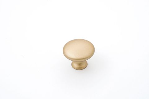 SHAKER 30MM PLAIN KNOB - MATT BRUSHED BRASS
