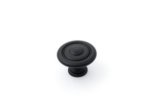 SHAKER 35MM FLUTED KNOB - MATT BLACK