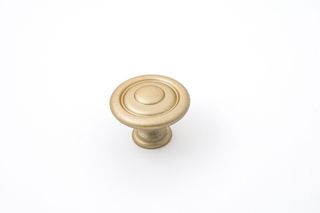 SHAKER 35MM FLUTED KNOB - MATT BRUSHED BRASS