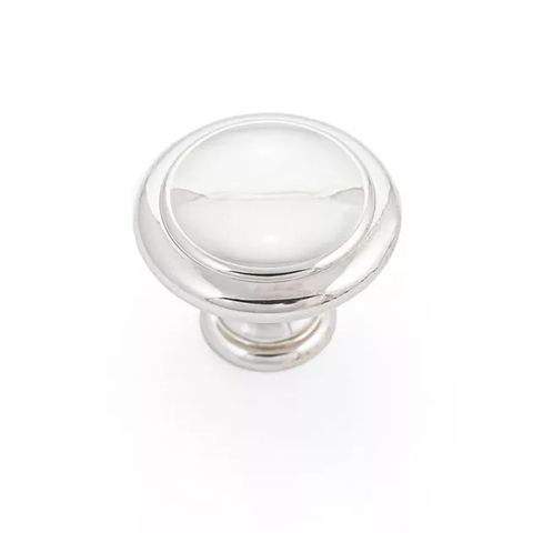 WINDSOR 30MM KNOB - POLISHED NICKEL