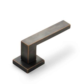 CAST SQUARE LEVER - PASSAGE SET INC. LATCH - LIGHT BRONZE