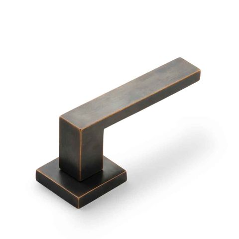 CAST SQUARE LEVER - PASSAGE SET INC. LATCH - LIGHT BRONZE