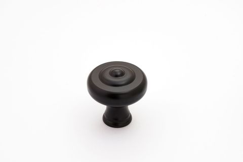 DECADE 38MM FLUTED KNOB - MATT BLACK