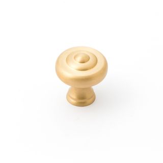 DECADE 32MM FLUTED KNOB - SATIN BRASS