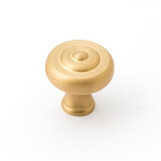 DECADE 38MM FLUTED KNOB - SATIN BRASS