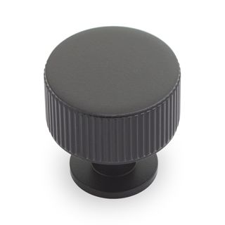 RIDGE 30MM KNOB - MATT BLACK