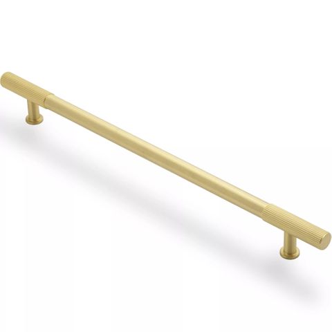 RIDGE 256MM HANDLE - SATIN BRASS