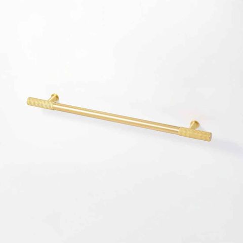 RIDGE 450MM DOOR PULL - REAR FIX - SATIN BRASS