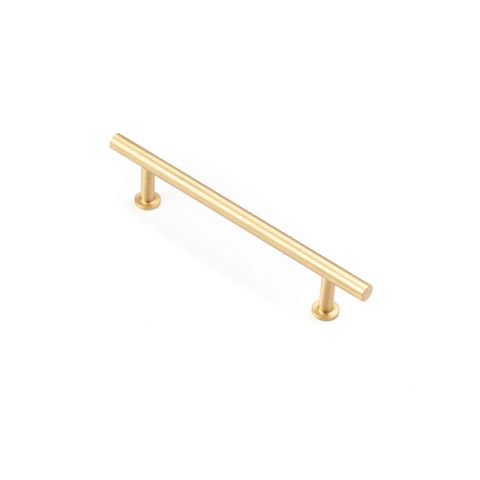STRAND 128MM SOLID BRASS HANDLE - SATIN BRASS
