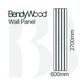 FRENCH BATTEN 10 PRIMED - WALL PANEL 600X2700 6.0MM