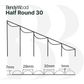 HALF ROUND 30 PRIMED - CROSS CUT  2440X1220 8.0MM